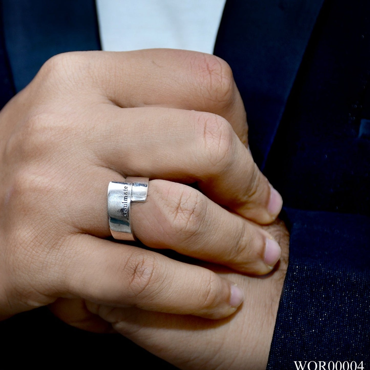 SOULMATE ASYMMETRICAL MEN'S RING