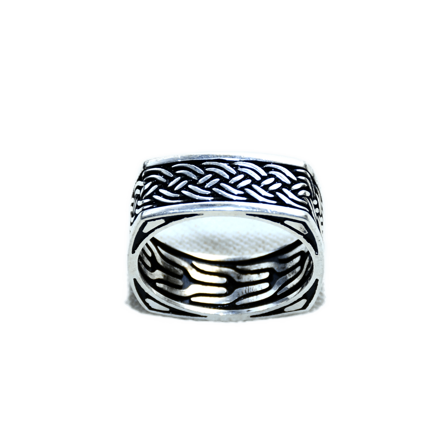 SQUARE PATTERN MEN'S RING