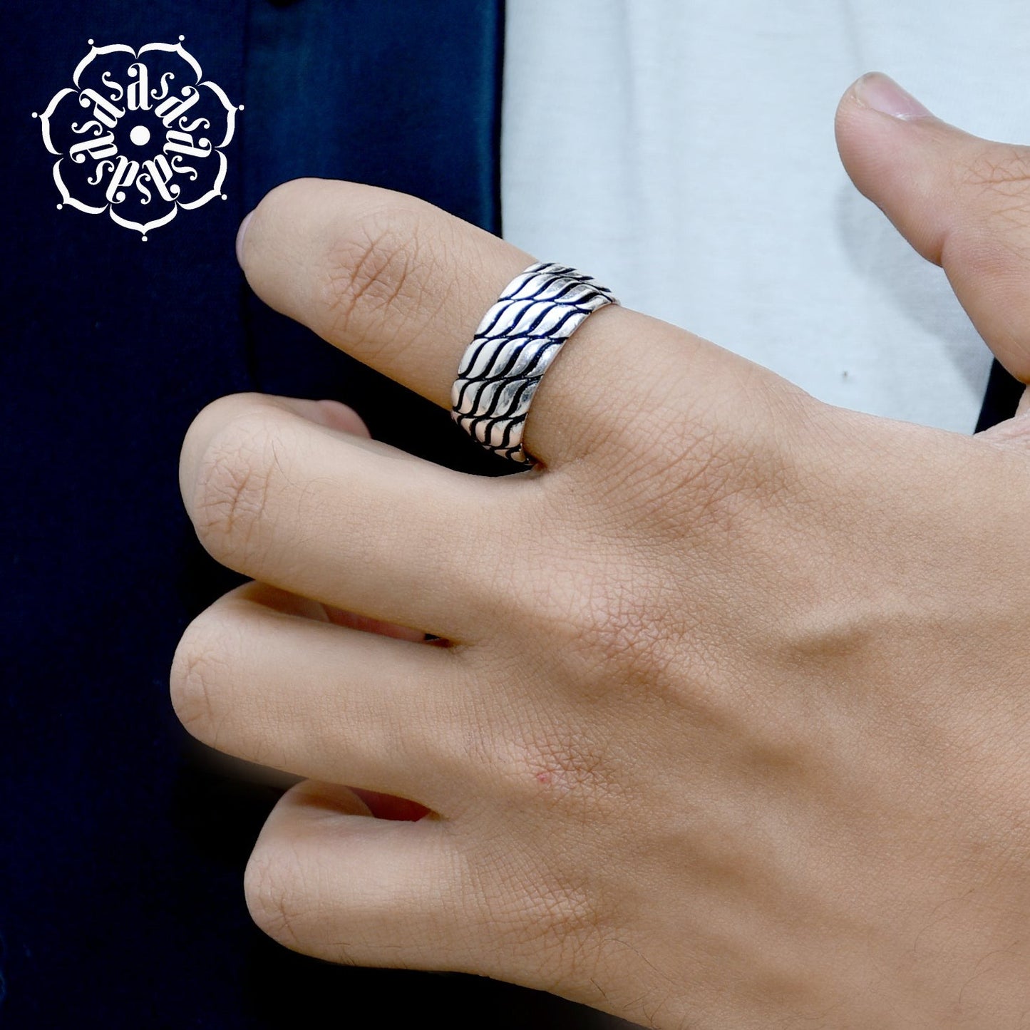 TEXTURED PLAIN MEN'S RING