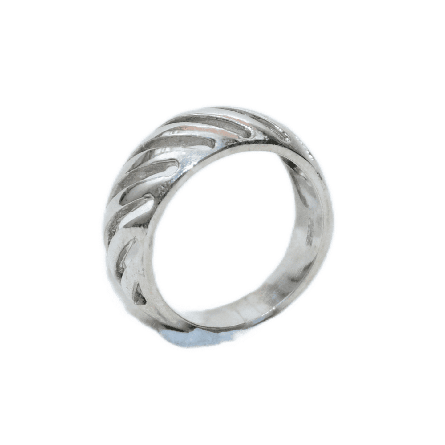 PLAIN SILVER MEN'S RING