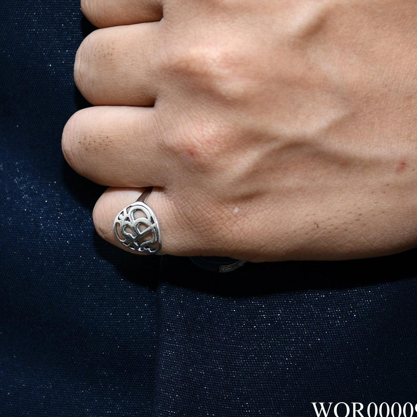 OM TEXTURED MEN'S RING