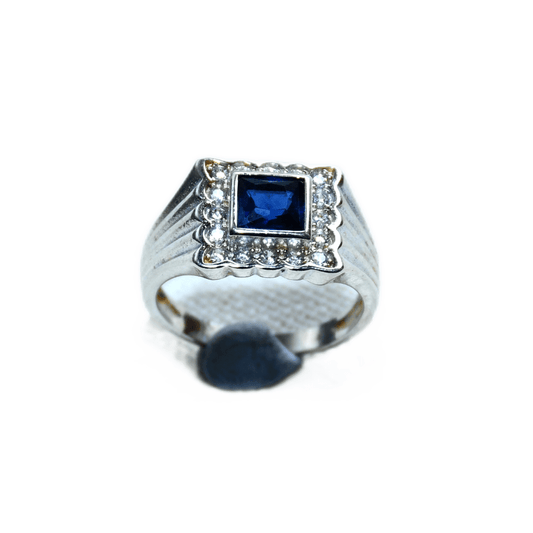 BLUE STONE MEN'S RING