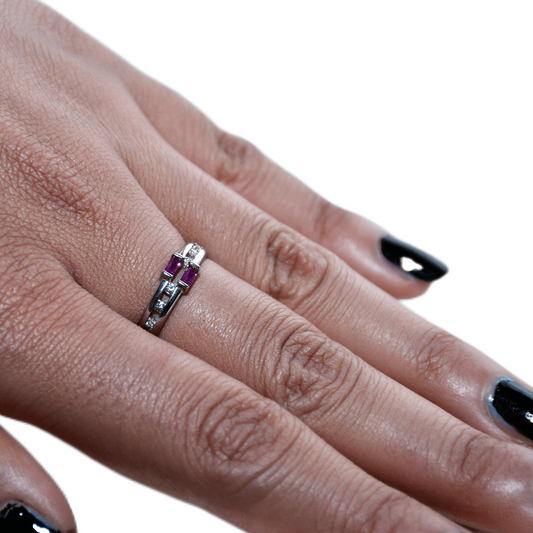 PURPLE STUDDED WOMEN'S RING