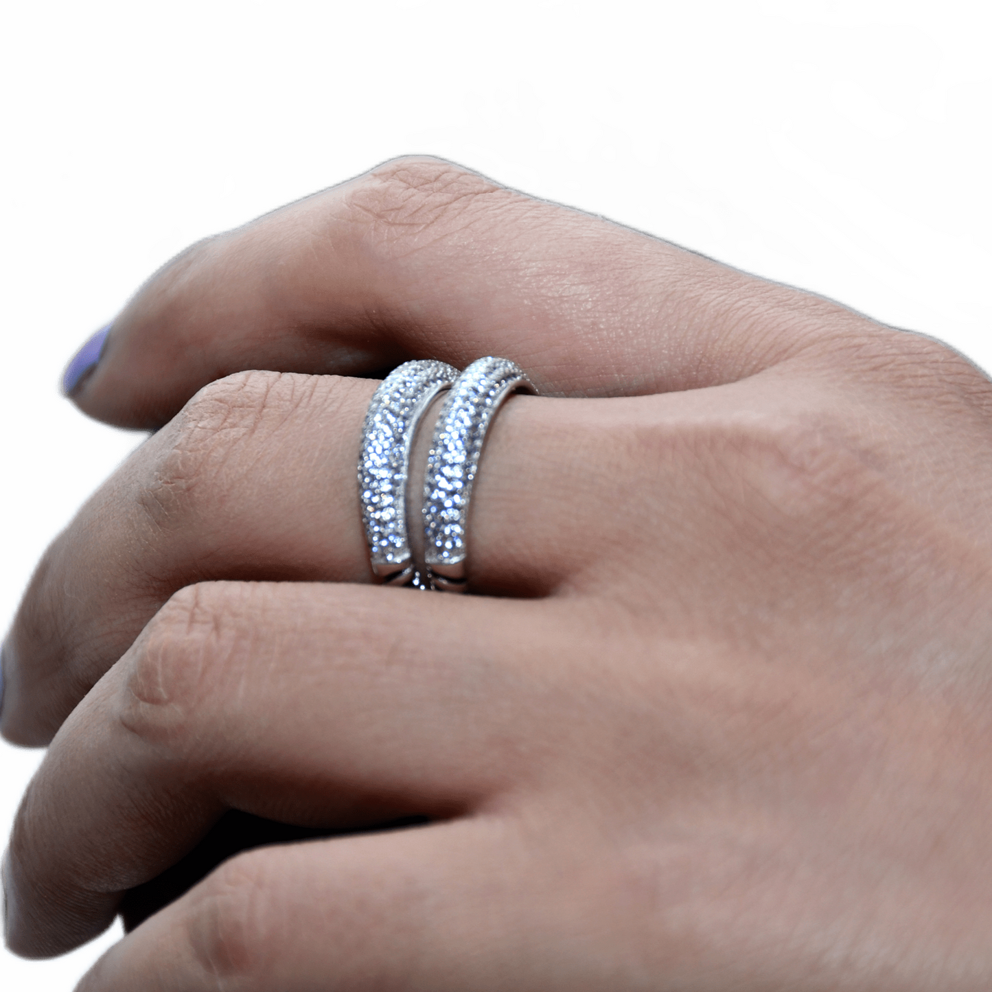 TWIN STUDDED WOMEN'S RING