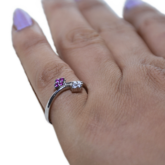 PURPLE STUDDED WOMEN'S RING