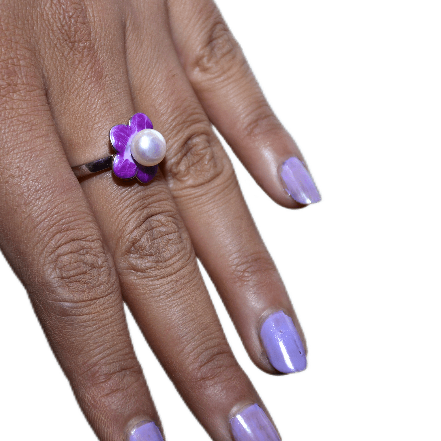 CUTE PURPLE FLOWER WOMEN'S RING