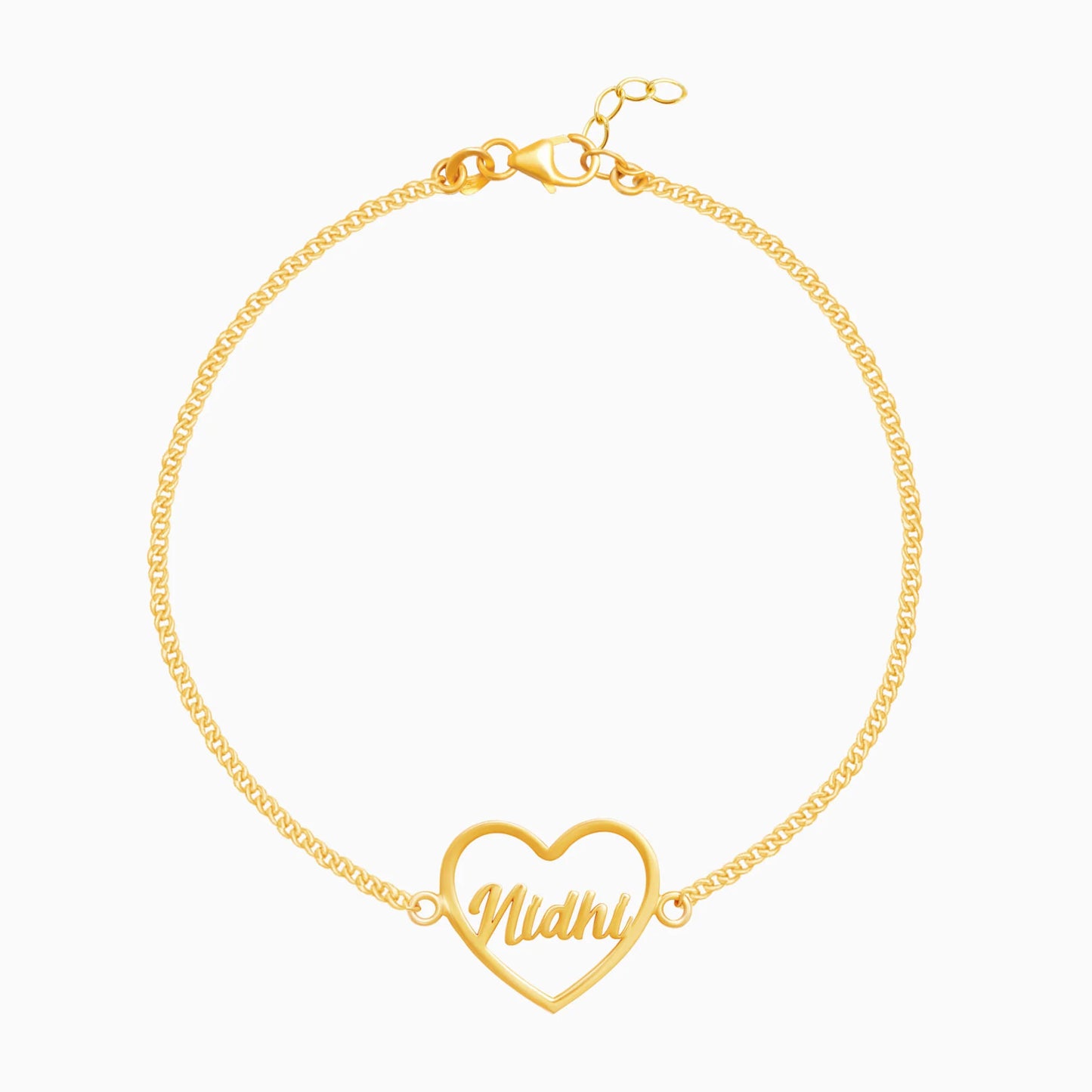 Personalised Heart Bracelet